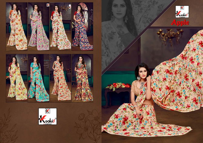 Apple Rennial Casual Daily Wear Printed Designer Saree Collection
